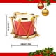 thumbnail image 3 of Cateissary Paquete de 12 Adornos navideños Festival de vacaciones Colgando Árbol de Navidad Tambor Cumpleaños Comedor Café Oficina Decoración Kits de decoración para fiestas, 3 of 6