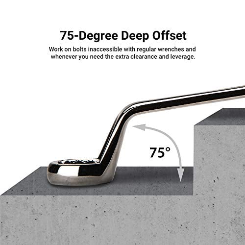 Deep offset wrench sale set