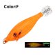 thumbnail image 1 of Señuelo Pesca Luminoso Anzuelos Calamar Anzuelo Artificial Cebos Jigging () Naranja, 1 of 8