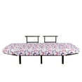 thumbnail image 3 of Butterfly Futon Couch, Silhouettes of Different Butterflies Purple Tone Illustration Simplistic Geometry, Daybed with Metal Frame Upholstered Sofa for Living Dorm, Loveseat, Multicolor, by Ambesonne, 3 of 4