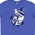 thumbnail image 4 of Inktastic First Mate with Anchor and Banner Youth T-Shirt, 4 of 5