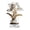 C, variant on Fareti Elegant Lily Flower Acrylic Rotating Base Decorative Ornament, Floral Art Home Decor Accent for Desk, Shelf or Living Room