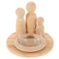 thumbnail image 1 of Wood Candleholder for Pillar Candles with Artistic Design for 1 Piece Use, 1 of 5