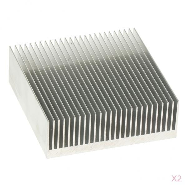 2 de Disipador Térmico de Aluminio, Intercambiador de Calor Pasivo Transmite el Calor Generado por Dispositivo Electrónico o Mecánico Sunnimix Disipador de calor del disipador de calor