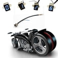 thumbnail image 3 of GOOHOCHY 1Pack Motorcycle Speed Gear Indicator Metal Black Water-resistant Temperature Resistance for Motorcycle Riding, 3 of 5
