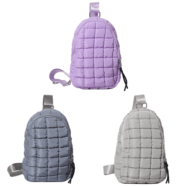 Bolso Pecho Bandolera para Mujer Nube Acolchada Fiesta () Púrpura