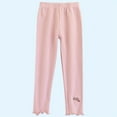 thumbnail image 2 of fatyb Girls Cotton Leggings Elastic Waist Thin Stretch Bottom Casual Comfortable Ankle Length Yoga Pants, 2 of 3