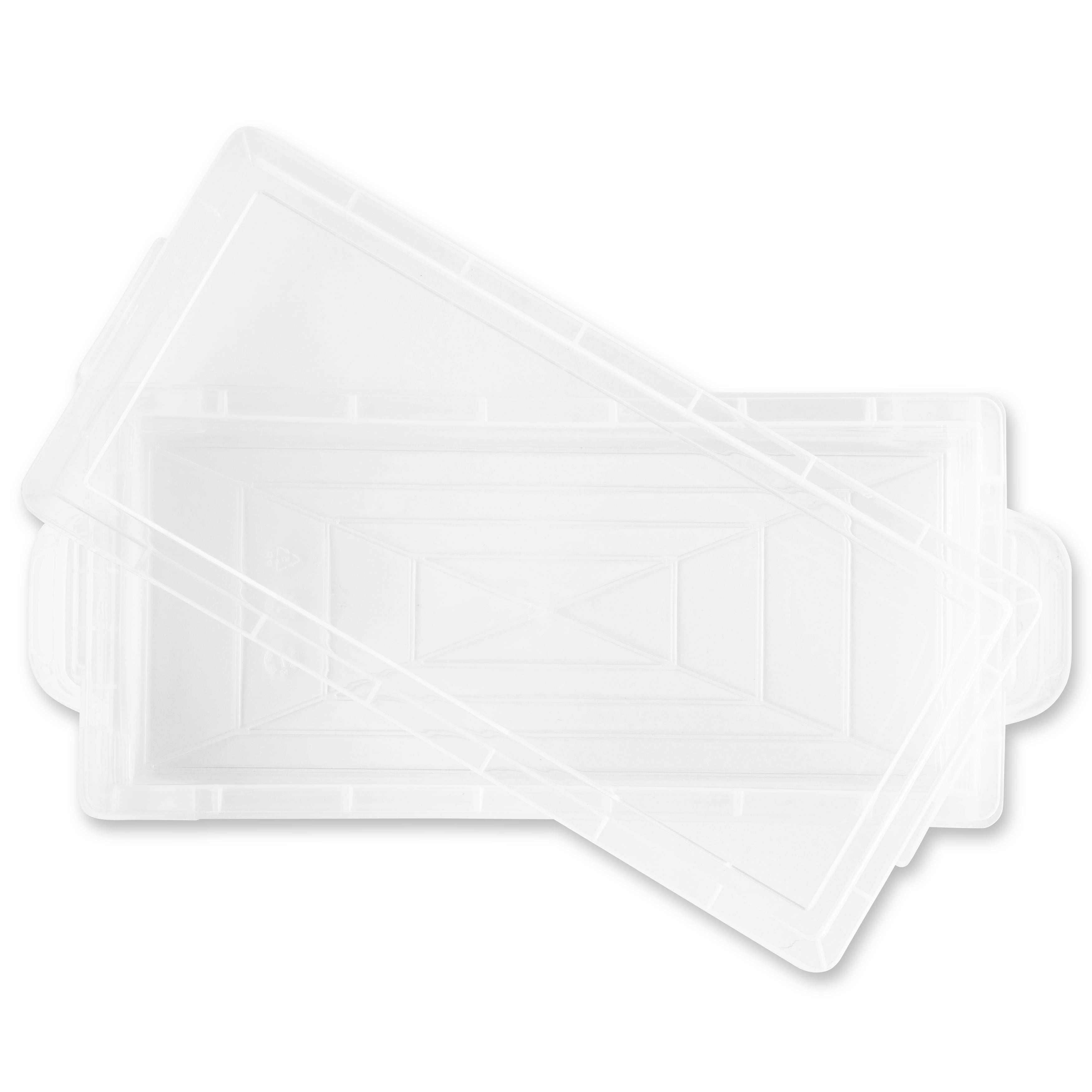 Simply Tidy Durable Plastic Pencil Cases, Clear, 12 Count, 12 Pack