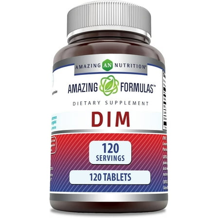 Amazing Formulas DIM (Diindolylmethane) 100mg 120 Tablets Supplement | Non-GMO | Gluten Free | Made in USA