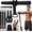 black, variant on Forearm Strengthener & Wrist Roller, No Weights Needed Forearm Trainer with 3 Adjustable Resistance Bands (55/65/75 lbs), 2-in-1 Handle & Door Anchor for Arm Workout, Grip Strength & Building