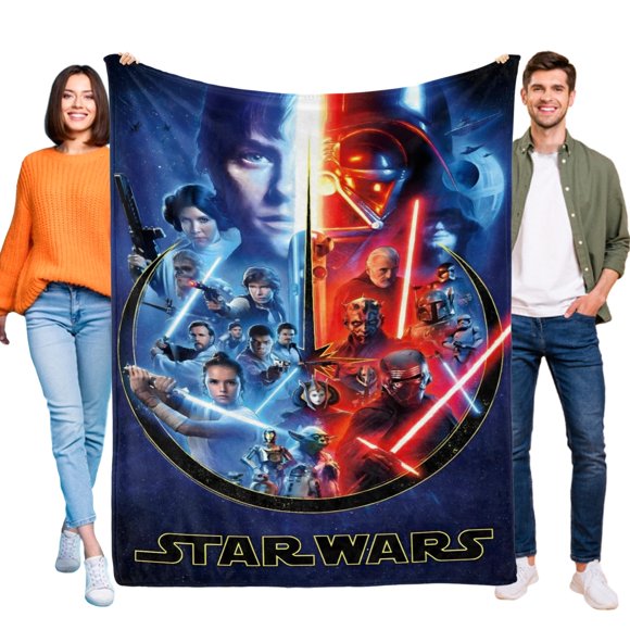 Star Wars anti-pilling, suave, ligera, esponjosa y acogedora de lujo para hogar y cocina – Perfecta para niños y adultos,120x150cm