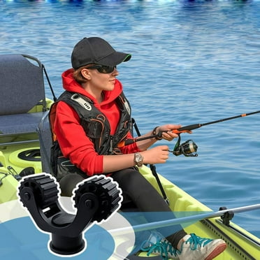Holloyiver 1 PCS Kayak Paddle Holder, Kayak Track Mount Accessories for Holding Standard Paddle, Kayak Oar Holder Kayak Rail Accessories for Fishing Kayak