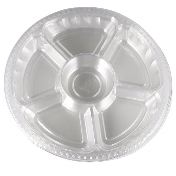 Candy Store Party Supplies Fruits Case Storage Dessert Trays 6 Compartment Container Platter 5 Sets