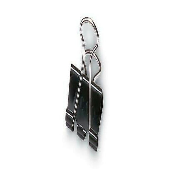 2PK ACC72100 Binder Clips, Large, Black/Silver, Dozen