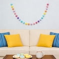 thumbnail image 4 of Easter Pom Pom Garland 24 Balls, 6.5 Ft Spring Home Door Wall Decor, Soft Nylon Multicolor Tassel Garland for Mantel Party Decoration, 4 of 6