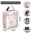 thumbnail image 3 of Rainbow Cartoon Lunch Box Insulated Lunch Bag Box Women Men Reusable Cute Insulated Lunch Box for Commuters Cooler Tote Bag Lunchbox for Office School Picnic, 3 of 6