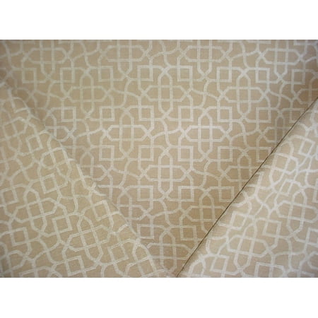 - P Kaufmann / Braemore / Waverly Zinnia in Champagne - Celtic Knot / Scroll Chenille Designer Upholstery Drapery Fabric - By the Yard