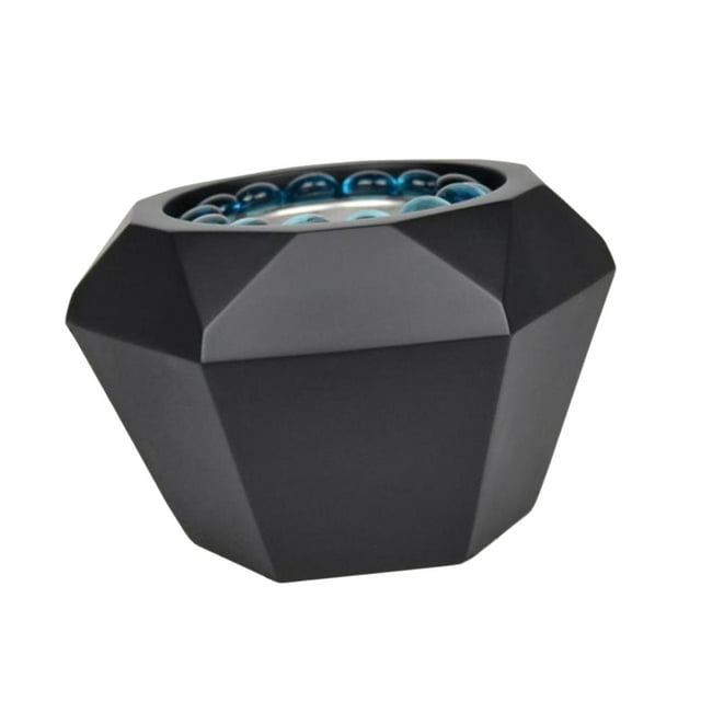 Chimenea de mesa portátil para interior, fogata, quemador de escritorio cálido, cuenco de hormigón para fuego, olla para quemar para dormitorio, Negro Macarena Pozo de fuego de mesa