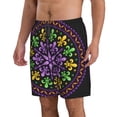 thumbnail image 2 of Balery Mardi Gras5 Traje de Baño Estilo Hawaiano para Hombre, Shorts de Secado Rápido con Bolsillos-Medium, 2 of 6