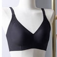 thumbnail image 6 of Jinhomg Seamless Bra for Women Gentle Coverage Weekend Styling Wirefree Bralette No Print Pullover Style for Daily Lounge Wear, Stable Hold, for Smooth Styling Black XL, 6 of 6