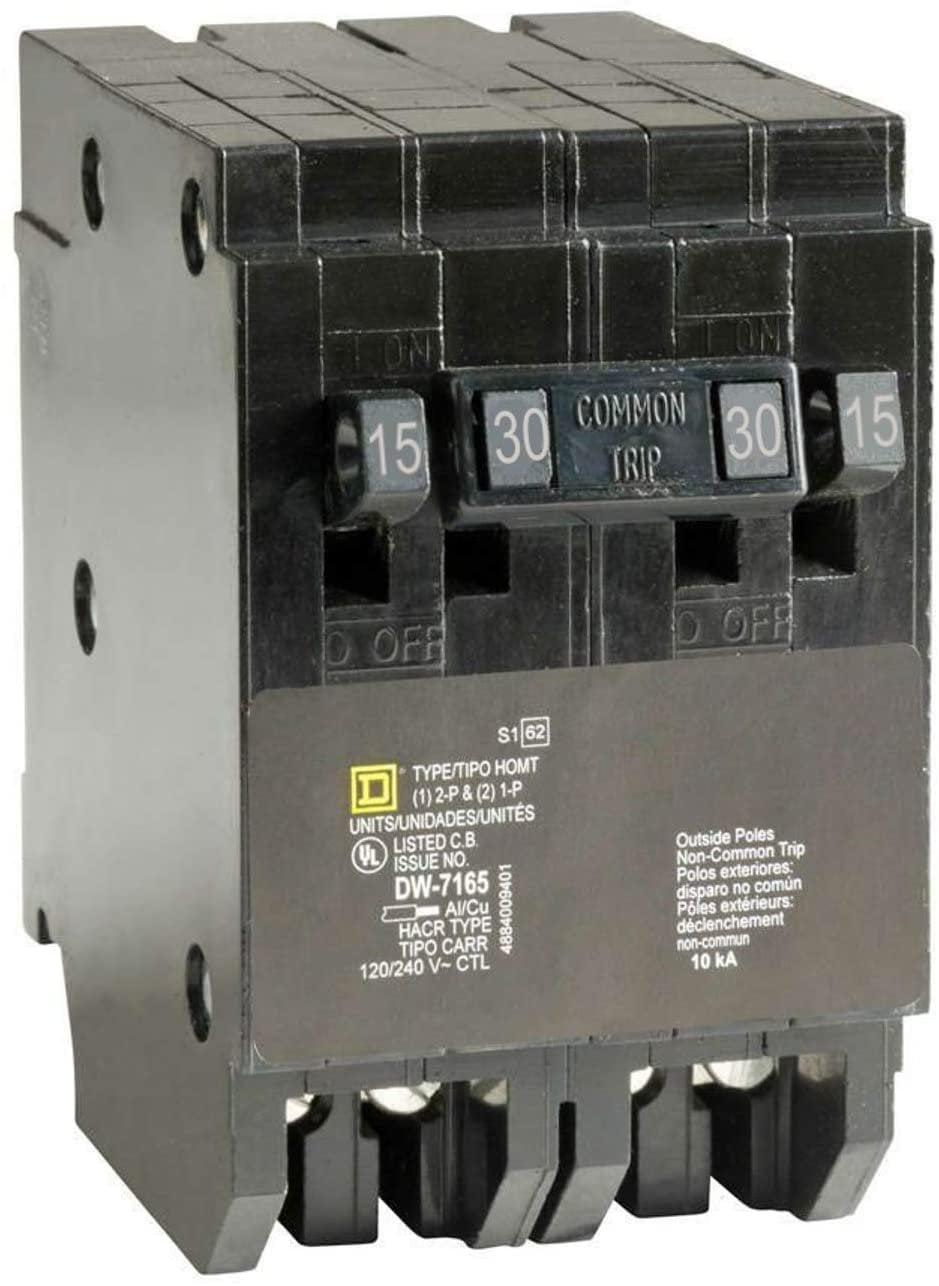 Square D HOMT1515230 Homeline 215Amp SinglePole 130Amp TwoPole Quad Circuit  Breaker - Walmart.com