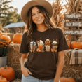 thumbnail image 2 of Pumpkin Spice Coffee Fall Shirt, Cute Autumn Latte Drinks Graphic Comfort Colors Tee, Cozy Pumpkin Season Halloween Thanksgiving Gift - Espresso, 3XL, 2 of 4