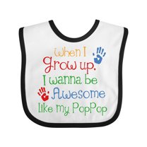 Inktastic Loved by Pop Pop Boys or Girls Baby Bib