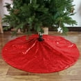 thumbnail image 6 of AuroraX Winter Large Sequins Christmas Tree Skirt Red Sparkling Non-Slip Tree Mat 48" for Merry Xmas Holiday Part Home Indoor Decorations, 6 of 6