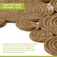 thumbnail image 3 of Alfombra de baño Home Turko Boho de yute, lavable, 60 x 40 cm, baño, 3 of 6