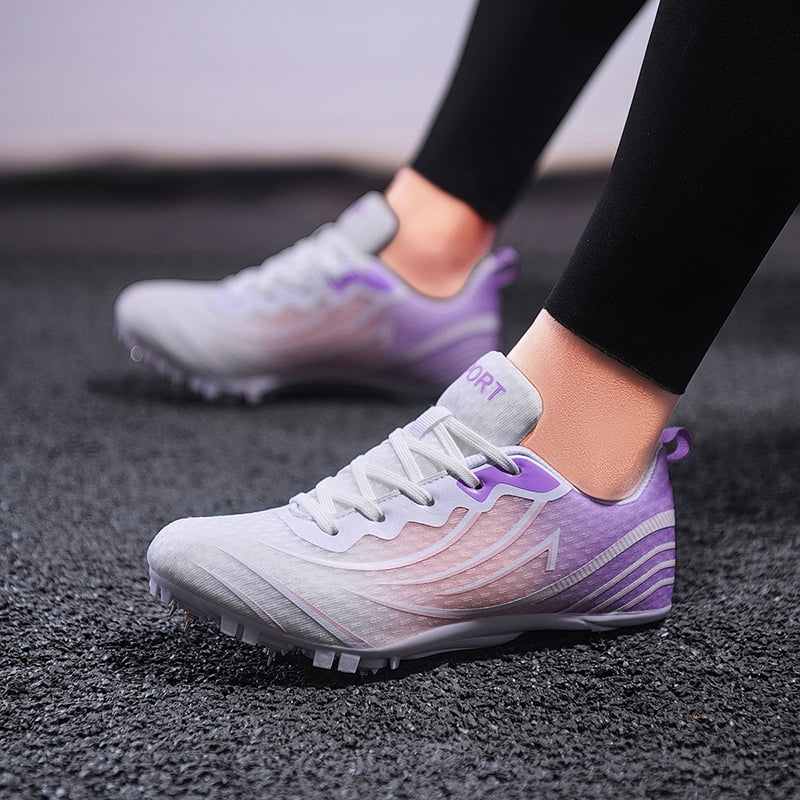 Men Women Kids Track and Field Shoes Professional 8 Spikes Running Racing Sneakers Breathable Lightweight Sprinting Shoes