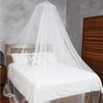 thumbnail image 2 of Elegante dosel para cama, decoración encantadora para tu dormitorio, malla fina de poliéster de alta calidad que protege contra mosquitos e insectos, portátil y fácil de instalar para todos los, 2 of 4