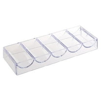 JWQFBC Acrylic Poker Chip Tray Storage Holder Box Stackable Casino Game Accs Parts .