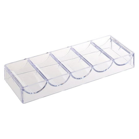 JWQFBC Acrylic Poker Chip Tray Storage Holder Box Stackable Casino Game Accs Parts .
