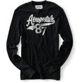 thumbnail image 1 of Aeropostale Mens Weathered Thermal Sweater, Negro, X-Large, 1 of 1