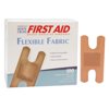 American White Cross First Aid Tan Fabric Adhesive Bandage Sterile 1.5 x 3" 100 per Box