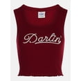 thumbnail image 5 of Kacey Lee Women's Darlin Graphic Cutaway Tank Top, Sizes XS-XXL, 5 of 5