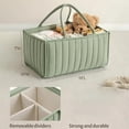thumbnail image 7 of Portable Nursery Diaper Stackers Organizer for Baby Shower, Newborn with Diaper Bag, Green, 7 of 7