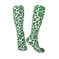 thumbnail image 4 of Bingfone Compression Socks For Women And Men Long Socks For Running Athletic Cycling Nurse-Leopard Print St. Patrick'S Day, 4 of 9