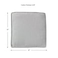thumbnail image 2 of Sunbrella Outdoor 17 in. Square Chair Pad (2-Pack), Canvas Granite, 2 of 6