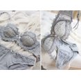 thumbnail image 4 of Conjunto de sujetador de lencería sexy de encaje cómodo y fino transparente para mujer, 4 of 6