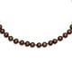 925 Argent Sterling Rhodié 6-7mm Brun Eau Douce Cultivé Collier de Perles 18 Pouces – image 1 sur 1
