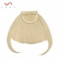 thumbnail image 3 of SEGO Bang Clip in Hair Extension Synthetic Hair Fake Bangs Blonde Straight Hair Piece Gold Hair Accessory, 3 of 6