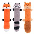 thumbnail image 5 of Dog Teething Toy Squeaky Racoons Cartoon Shape for Large & Small Dogs Plush Chew Toy Long Tail, 5 of 8