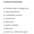 thumbnail image 5 of 2-Pack Boxed Water Purified Drinking Water 16.9 fl oz, 5 of 5