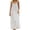 White, variant on Women's Casual Linen Low-Back Loungewear Dress, Sleeveless Backless Casual Spaghetti-Strap Dress