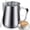 Silver Pen, variant on Stainless Steel Milk Frothing Pitcher Cappuccino Pitcher Pouring Jug Espresso Cup Creamer Cup for Latte Art, 12 Ounce (350 ML),Silver