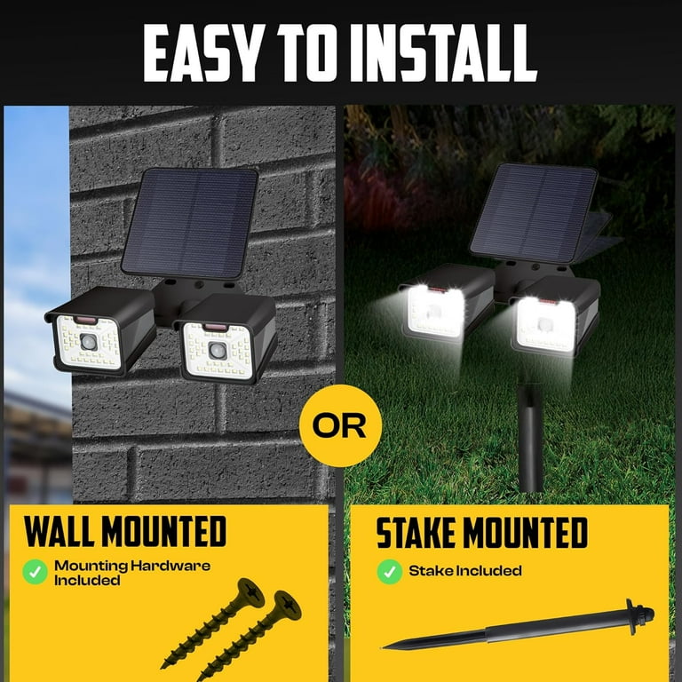 USHIO　M21E001　Solarc　小型メタルハライドランプ　2個セット Bell + Howell Security Light Duo Solar Spot Lights Outdoor IP65