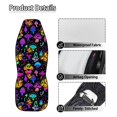 thumbnail image 5 of POLERO Neon Mushroom Butterfly Print Car Front Seat Covers for Auto, Easy to Install Automotive Seat Protectors Premium Polyester Front Seat Cover Set, 5 of 6