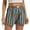 Black, variant on Womens Striped Wide Leg Shorts Casual Elastic Waist Shorts with Pocket