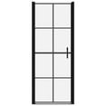 thumbnail image 3 of vidaXL Shower Door Tempered Glass 35.8"x76.8" Black, 3 of 5